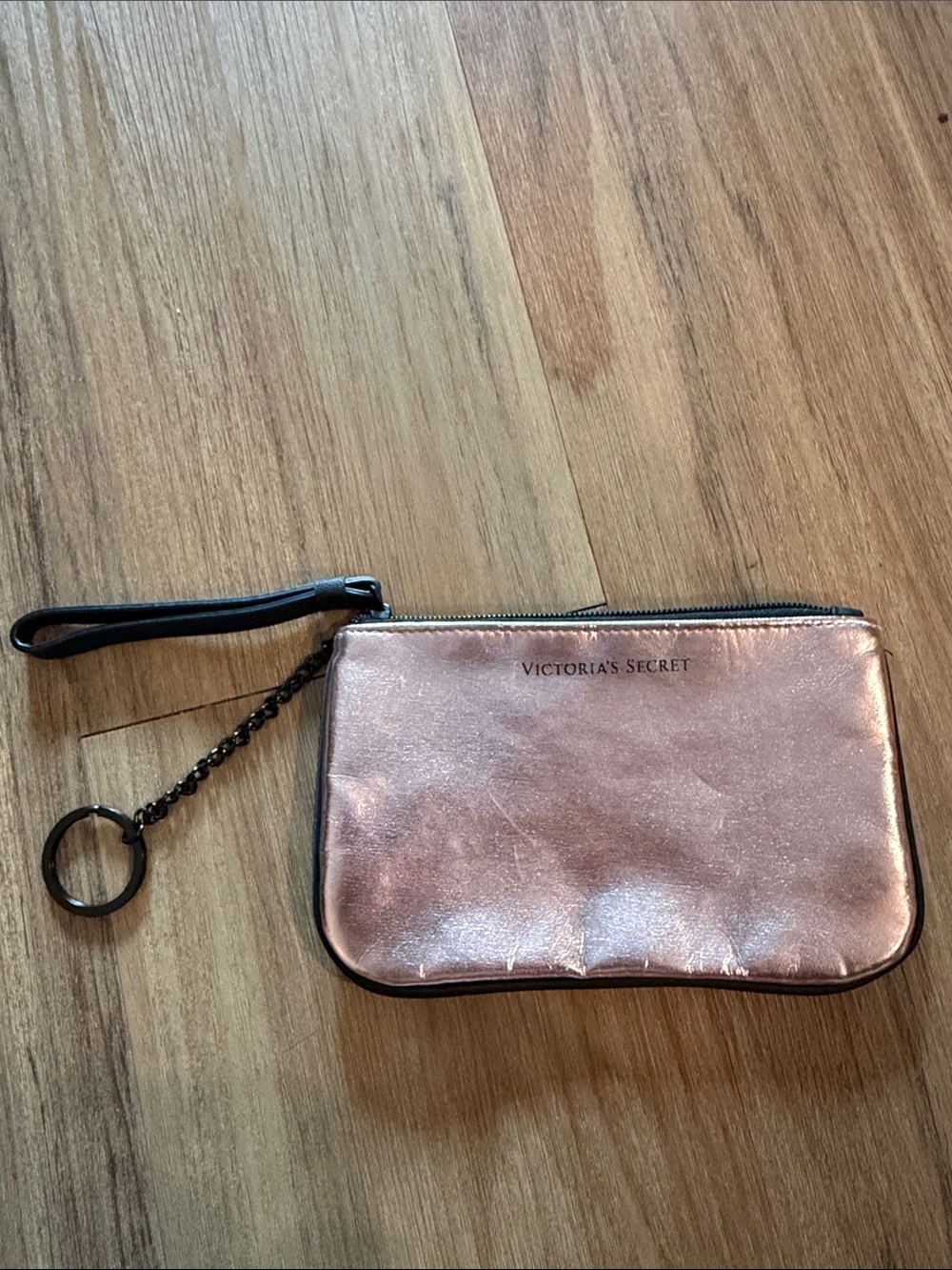 Victoria's Secret Metallic Rose Wristlet Pouch